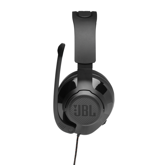 JBL Quantum 300 - Black - Hybrid wired over-ear PC gaming headset with flip-up mic - Detailshot 7